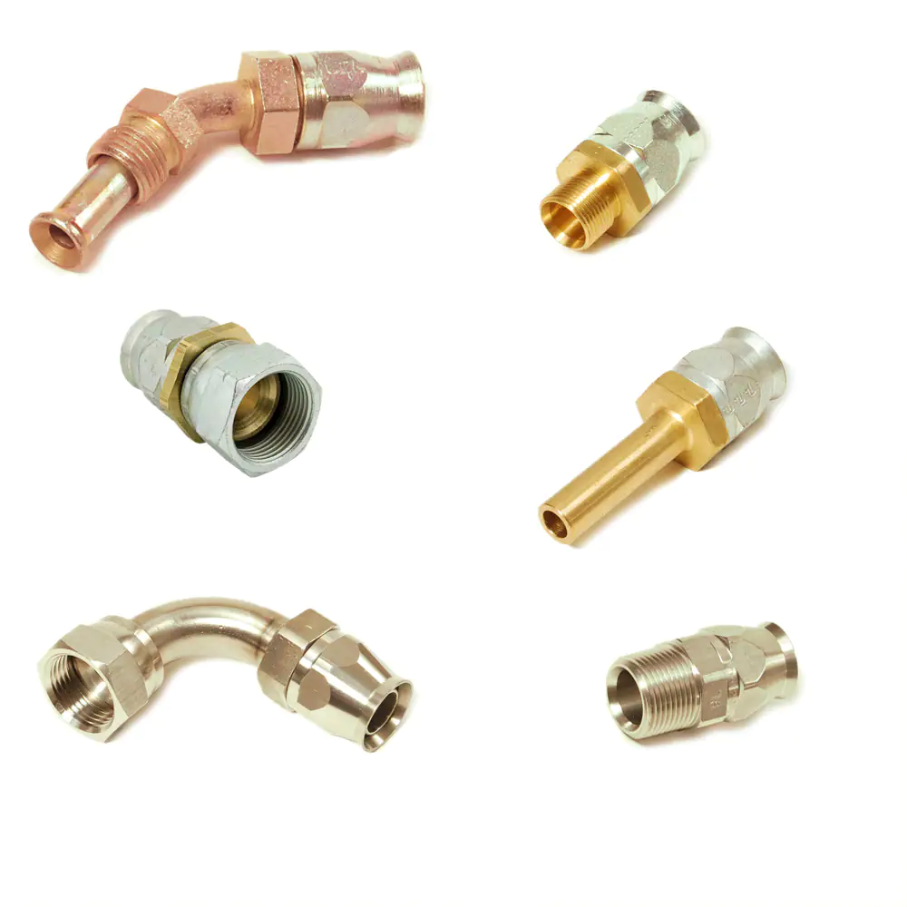派克90系列，現(xiàn)場可拆式軟管接頭，用于PTFE 軟管連接